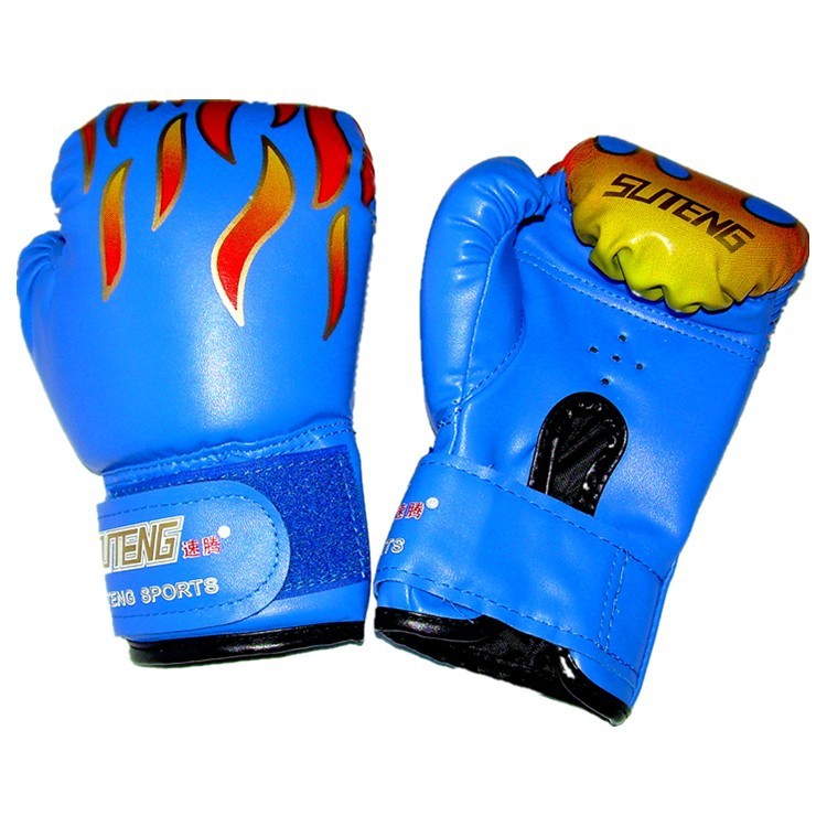 Flame Children's Punching Bag Boxing Sponge Gloves