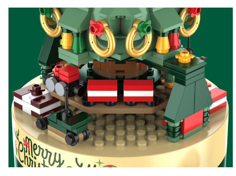 Christmas Tree Brick Music Box